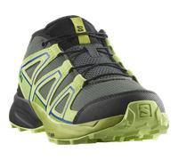 Wanderschuh SALOMON "SPEEDCROSS J", Kinder, Gr. 35, grün (urban chic, sharp grün, schwarz citron), Synthetik, Textil, Schuhe Wanderschuh, wasserdicht (85164921-35) urban chic, sharp grün, schwarz citr
