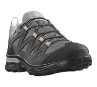 Wanderschuh SALOMON "X WARD Leather GORE-TEX", Damen, Gr. 43, grau, Leder, Mesh, Schuhe Wanderschuh, wasserdicht (36723024-43) grau