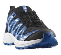 Wanderschuh SALOMON "XA PRO V8 J", Kinder, Gr. 38, weiß (schwarz, weiß, french blau), Synthetik, Textil, Schuhe Wanderschuh (51489260-38) schwarz, weiß, french blau