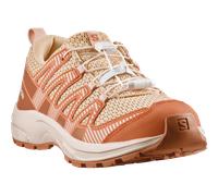 Wanderschuh SALOMON "XA PRO V8", Kinder, Gr. 35, almond cream, nectarine, pecan braun, Synthetik, Textil, Schuhe Wanderschuh, für Kinder & Jugendliche (60825217-35) almond cream, nectarine, pecan brau