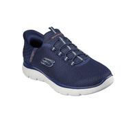 Wanderschuh SKECHERS "Summits", Kinder, Gr. 40, blau (marineblau), Obermaterial: 50% Rindsleder Leather cow. 50% Lammleder LEL., Schuhe Wanderschuh (47235151-40) marineblau
