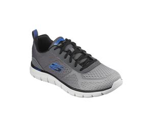 Wanderschuh SKECHERS "Track", Kinder, Gr. 42, grau (grau, blau), Obermaterial: 100% Textilmaterial TEXMAT., Schuhe Wanderschuh (48688561-42) grau, blau
