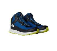 Wanderschuh THE NORTH FACE "Y FASTPACK HIKER MID WP", Kinder, Gr. 35, hero blau, tnf schwarz, Leder, Schuhe Wanderschuh, wasserdicht, mit profiliertem Laufsohlenprofil, mit Gummilaufsohle (46445248-35