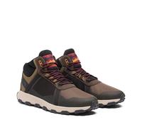 Wanderschuh TIMBERLAND "WINSOR TRAIL MID LACE UP WATERPROOF", Herren, Gr. 42, braun (medium braun mesh), Textil, Schuhe Wanderschuh, wasserdicht (78115149-42) medium braun mesh