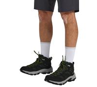 Wanderstiefel JACK WOLFSKIN "VOJO TOUR TEXAPORE MID M", Herren, Gr. UK14-EU49, Normalschaft, schwarz (schwarz, forest), Oberstoff: Synthetik ; ;Obermaterial 2: Textile; Futter: Texapore Ecosphere Pro