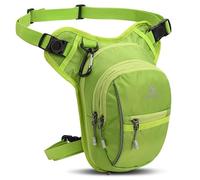 WANGBINGXING Motorrad Beintasche Motorrad-Beintasche mit Hüftgurt, wasserdicht, for Taktische Reisen, Handy, Geldbörse, Gürteltasche Motorrad Tasche Bein(Green)