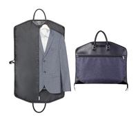 WANGJIANPENGPL Anzugtasche, Kleiderhülle für Herrenanzüge, Kleidersack Reise Faltbar, Anzug Tasche aus Oxford-Stoff und PU-Leder, für Geschäftsreisen, Partys, Einfache Aufbewahrung(Blue)