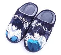WANHONGYUE Anime Death Note Slippers Women Men Fuzzy House Slippers with Rubber Sole Winter Warm Indoor Outdoor Anti-slip Shoes