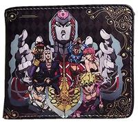 WANHONGYUE Anime JoJo’s Bizarre Adventure Brieftasche Geldbörse Herren Kunstleder Geldbeutel Wallet Bifold Münzfach Karten Geldtasche 1025/24