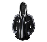 WANHONGYUE Anime Sword Art Online Kirito SAO 3D Druck Hoodie Sweatjacke Full Zip Hoody Kapuzenpullover Sweatshirt Mantel Tops Strickjacke