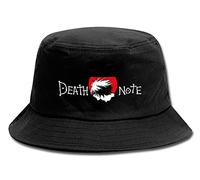 WANHONGYUE Death Note Anime Fischerhut Anglerhut Unisex UV Schutz Sonnenhut Sommer Faltbar Bucket Hut Strand Mütze Schwarz/8
