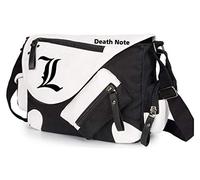 WANHONGYUE Death Note Anime Messenger Bag Canvas Umhängetasche Kuriertasche Schultertasche für Reise Arbeit und Schule Schwarz / 1