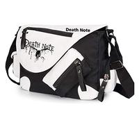 WANHONGYUE Death Note Anime Messenger Bag Canvas Umhängetasche Kuriertasche Schultertasche für Reise Arbeit und Schule Schwarz / 2