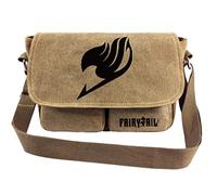 WANHONGYUE Fairy Tail Anime Kleine Umhängetaschen Leinwand Kuriertasche Mini Schultertasche Messenger Bag Geldbörse