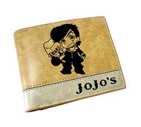 WANHONGYUE JoJo's Bizarre Adventure Anime Kunstleder Geldbörse Kurze Brieftasche Bifold Kartenhüllen Herrenbörse / 8