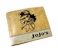 WANHONGYUE JoJo's Bizarre Adventure Anime Kunstleder Geldbörse Kurze Brieftasche Bifold Kartenhüllen Herrenbörse / 4
