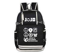 WANHONGYUE JoJo's Bizarre Adventure Anime Leuchtend Backpack Schultasche Student Laptoprucksack Rucksack mit USB-Ladeanschluss /3