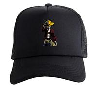 WANHONGYUE One Piece Monkey D Luffy Anime Baseball Cap für Damen Herren Verstellbar Baseballkappe Trucker Mesh Cap Snapback Sonnenhut Mütze 1052/1