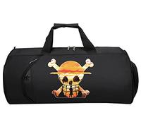 WANHONGYUE One Piece Monkey D Luffy Duffel Bag Gym Tasche für Herren Damen Sport Reisetasche Unisex Umhängetasche Handgepäck Schwarz/15