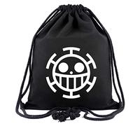 WANHONGYUE One Piece Trafalgar Law Anime Sporttasche Turnbeutel Training Tasche Gym Sack Drawstring Bag Schwarz-2