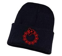 WANHONGYUE The Seven Deadly Sins Nanatsu No Taizai Anime Beanie Strickmütze für Damen und Herren Unisex Weiche Cuffed Plain Hat Warme Winter Mütze Skullcap Schwarz/4