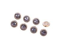 WANYI 10 Stück Knöpfe für Strickjacke, Perlenknöpfe mit Schaft Vintage Runde Kleidungsknöpfe 10mm Künstliche Perlen zum Annähen für Dirndl, Skirt, Shirt