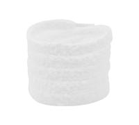 WANYI 2 Paar 1.5CM Breite Schnürsenkel Flache Plüschschnürung Pelzige Flauschige Laces Schuhbänder Ersatz Zubehör für Sneaker, Sportschuhe, Laufschuhe, Turnschuhe (Weiß)