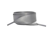 WANYI 2 Paar Satin Schnürsenkel Sneaker 1CM Breite Seiden Schnürsenkel Flach Schuhbänder Satinband Universal Schuhband Ersatz für Sportschuhe Laufschuhe Segeltuch Schuhe(Grau-160cm)