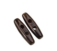 WANYI 20 Stück Knöpfe Knebelknöpfe aus Acryl Hornknöpfe 39mm+31mm Große Knebelknöpfe Doppelloch Oval Mantellknöpfe Olivenförmige Knöpfe für Strickjacke, Mantel, Jacke Nähen, DIY Handwerk(Curry)