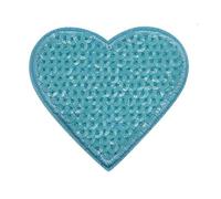 WANYI 4 Stück Herz Patches zum Aufbügeln, Pailletten Flicken zum Aufbügeln Kinder Erwachsene Stickerei Aufnäher Bügelpatch Aufbügler für Textilien Hut Jacke Jeans Taschen DIY Dekoration