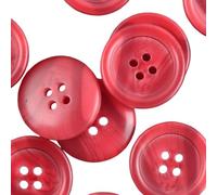 WANYI 60 Stück Harz Knöpfe zum Basteln Rund Buttons Kinderknöpfe Bastelknöpfe 4 Löcher 3 Größen 15/17.5/25mm Bunte Knöpfe für Strickjacke Mantel Kleid Kleidung