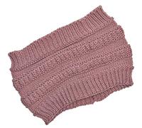 WANYI Haarband Damen Gestricktes Stirnband Elastische Haarbänder Weiche Stirnbänder Haarreifen Breit für Herbst Winter Yoga Sport Workout Haarschmuck(Rosa)