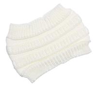 WANYI Haarband Damen Gestricktes Stirnband Elastische Haarbänder Weiche Stirnbänder Haarreifen Breit für Herbst Winter Yoga Sport Workout Haarschmuck(Weiß)