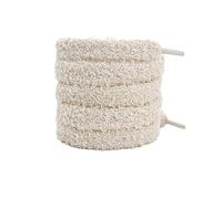 WANYI Plüschschnürung 2 Paar 1.5CM Breite Schnürsenkel aus Baumwolle Plüsch Laces Universal Pelzige Flauschige Schuhbänder für Sneaker, Sportschuhe, Laufschuhe, Turnschuhe (Aprikose)