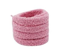 WANYI Plüschschnürung 2 Paar 1.5CM Breite Schnürsenkel aus Baumwolle Plüsch Laces Universal Pelzige Flauschige Schuhbänder für Sneaker, Sportschuhe, Laufschuhe, Turnschuhe (Rosa)