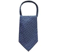 WANYING Herren Krawattenschal Ascotkrawatte Schal Cravat Ties Halstuch Classic Retro Schick für Gentleman - Geometrische Muster Dunkelblau