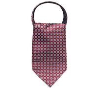 WANYING Herren Krawattenschal Ascotkrawatte Schal Cravat Ties Halstuch Classic Retro Schick für Gentleman - Blümchen Muster Bordeaux