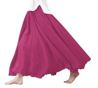 Warehouse Deal Damen Boho Rock Lang Bedruckter Langer Leinenrock Für Damen Mit Großem Saum Strick Dich Must Haves