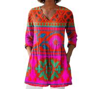 Warehouse Deal Leinenbluse Damen, Blusenshirt Langarm Sommer Leinen Shirt Sommerblusen Leicht Strand Tunika Luftig Boho Elegante Oberteile Tshirt Longshirt Blusen & Tuniken Für Damen