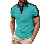 Warehouse Deals Angebote Poloshirts Herren Kurzarm Atmungsaktives Schnelltrocknend Poloshirts Für Herren Sommer Casual Mode Shirt Sommer Bequemes Knopfleiste T-Shirts Herre Warehouse Deals Angebote
