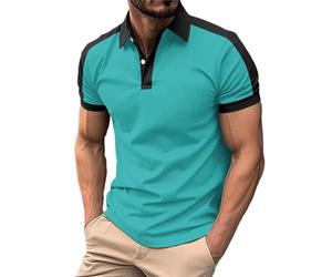 Warehouse Deals Angebote Poloshirts Herren Kurzarm Atmungsaktives Schnelltrocknend Poloshirts Für Herren Sommer Casual Mode Shirt Sommer Bequemes Knopfleiste T-Shirts Herre Warehouse Deals Angebote