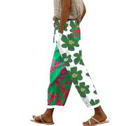 Warehouse-Deals Prime Deals 7/8 Hose Damen Sommer Leicht Capri Leinenhose Sommerhose Baumwolle Leinen Stoffhose Lockere Strandhose Freizeithose Alle Meine Bestellungen Anzeigen