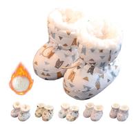 Warm Fur Baby Boots, Cute Warm Fleece Fur Baby Sock Shoes with Drawstring for Infant (K,13cm)