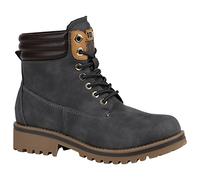 Warm Gefütterte Damen Outdoor Stiefeletten Worker Boots 151556 Grau Warm Gefüttert 40 Flandell