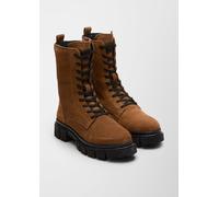 Warm gefütterte Lederstiefel 37 braun 6006637.305.37