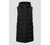 Warm wattierte Steppweste mit Kapuze S schwarz 2165408.9999.S