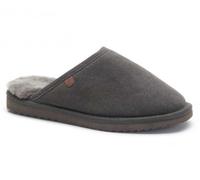Warmbat Hausschuhe Pantoffel Classic Suede mit Merino Schaffell grau - 1 Paar, Größe Euro (US) 40 (7)
