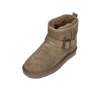 Warmbat Damenschuhe Schaffell Booties Wallaby Buckle Moss, Größe:39 EU