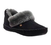 Warmbat Leder-Hausschuhe "Barrine" in Schwarz - 47% | Größe 40 | Damen Pantoletten