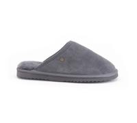 Warmbat Hausschuhe Pantoffel Classic Suede mit Merino Schaffell grau - 1 Paar, Größe Euro (US) 43 (9,5)